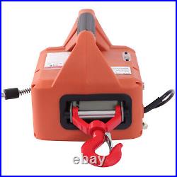 1100lbs 3-in-1 Electric Hoist Winch Portable 25ft Crane with Remote Control USA