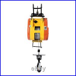 110V Electric Hoist Winch Portable Electric Winch 500lbs Wire Remote Control USA