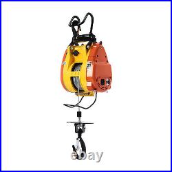 110V Electric Hoist Winch Portable Electric Winch 500lbs Wire Remote Control USA