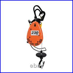 110V Electric Hoist Winch Portable Electric Winch 500lbs Wire Remote Control USA