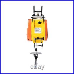 110V Electric Hoist Winch Portable Electric Winch 500lbs Wire Remote Control USA