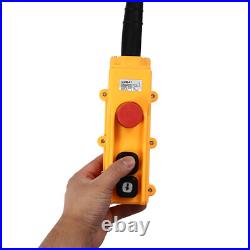 110V Electric Hoist Winch Portable Electric Winch 500lbs Wire Remote Control USA