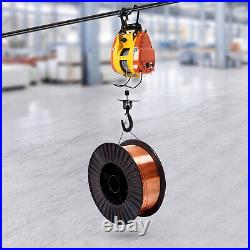 110V Electric Hoist Winch Portable Electric Winch 500lbs Wire Remote Control USA