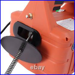 110V Portable Electric Hoist Winch Engine Crane Lifting wired Remote 1100lbs USA