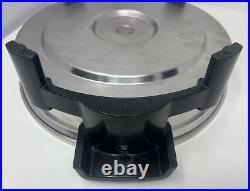 12 SALADMASTER 7256 Stainless Steel Oil Core Electric Skillet with Lid Tested