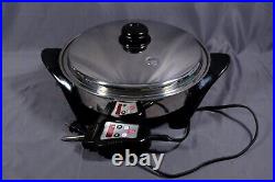 12 Saladmaster Electric Skillet 304/316Ti Titanium Stainless Oil Core SA012OCU