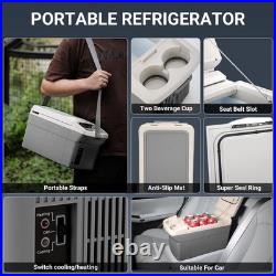 12V Car Refrigerator Cooler/Warmer 6 Quart (6L), 12 Volt DC &110V AC, Electric C