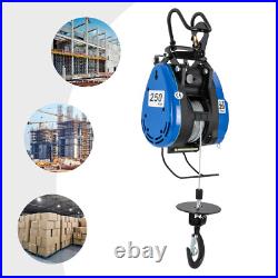 1300W 550lbs Electric Hoist Winch Portable Electric Winch withRemote Control USA