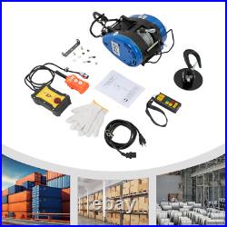 1300W 550lbs Electric Hoist Winch Portable Electric Winch withRemote Control USA