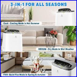 14000BTU Portable Air Conditioner 3-in-1 Dehumidifier Fan AC up to 750 Sq. Ft