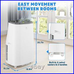 14000BTU Portable Air Conditioner 3-in-1 Dehumidifier Fan AC up to 750 Sq. Ft