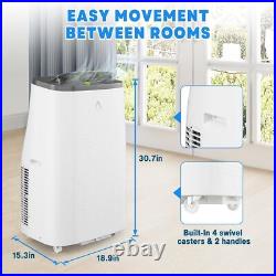 14000BTU Portable Air Conditioner 3-in-1 Dehumidifier Fan AC up to 750 Sq. Ft