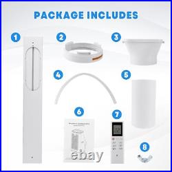 14000BTU Portable Air Conditioner 3-in-1 Dehumidifier Fan AC up to 750 Sq. Ft