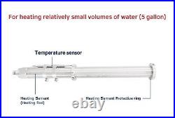 1600W 120V Stainless Fully Submersible Portable Electric Immersion Water Heater
