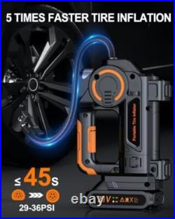160PSI 21V Car Tire Air Pump Inflator Compressor Digital Electric Auto Portable