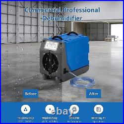 180 Pints Portable Commercial Dehumidifier with Pump & Drain Hose for Basement USA