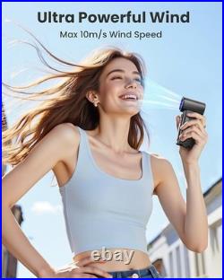 19000 RPM High Speed Portable Handheld Fan, 100 Speeds Mini Turbo Fan, 3600Mah, 1