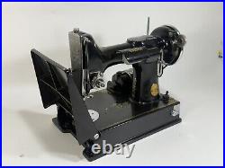 1934 Singer 221 Featherweight Portable Electric Sewing Machine NEED BELT