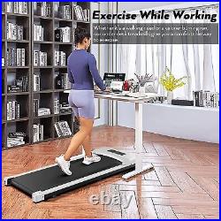 2.5HP Portable Electric Under Desk Treadmill Quiet Running Walking Machine USA^