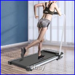 2 in1 Folding Electric Treadmill Under Desk Walking Pad Home Office Portable USA