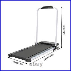 2 in1 Folding Electric Treadmill Under Desk Walking Pad Home Office Portable USA