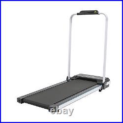 2 in1 Folding Electric Treadmill Under Desk Walking Pad Home Office Portable USA