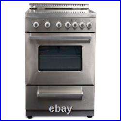 24? 4 Burners Portable Electric Stove Model PRE2426GS, BY PREMIUM LEVELLA