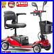 250W 24V 12AH 4 Wheel Folding Mobility Portable Electric Scooter Travel USA 2024