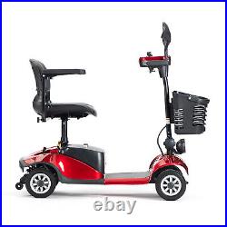 250W 24V 12AH 4 Wheel Folding Mobility Portable Electric Scooter Travel USA Ne0l