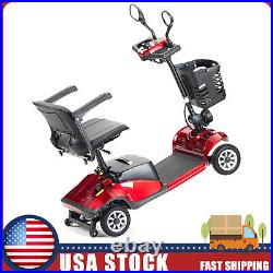 250W 24V 12AH 4 Wheel Folding Mobility Portable Electric Scooter Travel USA Neih