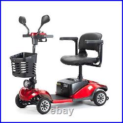 250W 24V 12AH 4 Wheel Folding Mobility Portable Electric Scooter Travel USA NewG