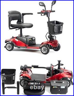 250W 24V 12AH 4 Wheel Folding Mobility Portable Electric Scooter Travel USA NexT