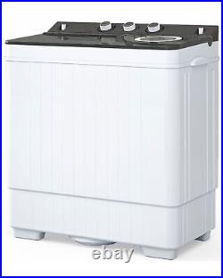 26lbs Portable Washing Machine Compact Twin Tub Washer with Spin Dryer NEW USA