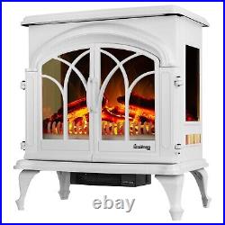 28 XL Denali Portable Freestanding Electric Fireplace Stove 3-D Log and Fi