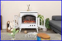 28 XL Denali Portable Freestanding Electric Fireplace Stove 3-D Log and Fi