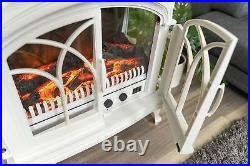 28 XL Denali Portable Freestanding Electric Fireplace Stove 3-D Log and Fi