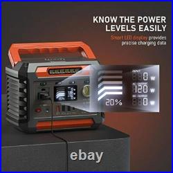 288Wh Portable Power Station With Wireless Charging 300W Portable Solar Generator