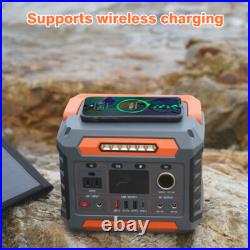 288Wh Portable Power Station With Wireless Charging 300W Portable Solar Generator