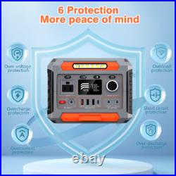 288Wh Portable Power Station With Wireless Charging 300W Portable Solar Generator