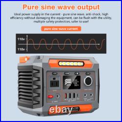 288Wh Portable Power Station With Wireless Charging 300W Portable Solar Generator
