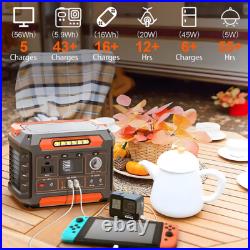 288Wh Portable Power Station With Wireless Charging 300W Portable Solar Generator