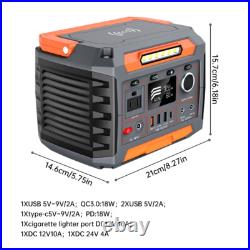 288Wh Portable Power Station With Wireless Charging 300W Portable Solar Generator