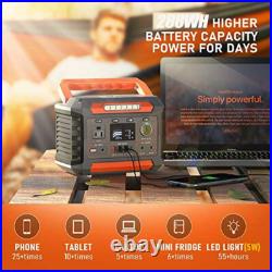288Wh Portable Power Station With Wireless Charging 300W Portable Solar Generator