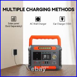 288Wh Portable Power Station With Wireless Charging 300W Portable Solar Generator