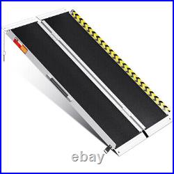 2ft 3ft 4ft AluminumFolding Wheelchair Scooter Mobility Ramp Portable 600 LB