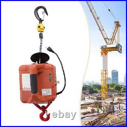 3-in-1 Electric Hoist Winch Portable Crane 1100lbs 25ft with Remote Control USA