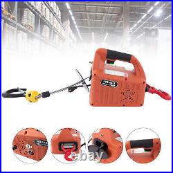 3-in-1 Electric Hoist Winch Portable Crane with Remote Control 1100lbs 25ft USA