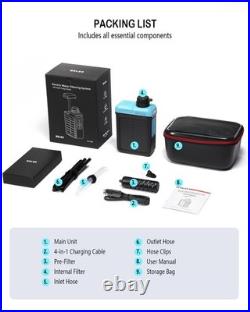 3-in-1 Solar Electric Water Filter Hand Pump Camping Water Filtration Portable