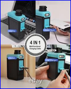 3-in-1 Solar Electric Water Filter Hand Pump Camping Water Filtration Portable