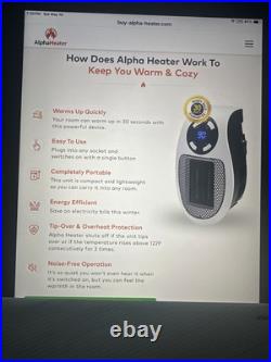 4 pcs Alpha Heater, Toasty Heater, Space Heaters For Indoor Use, Toasty Plug USA